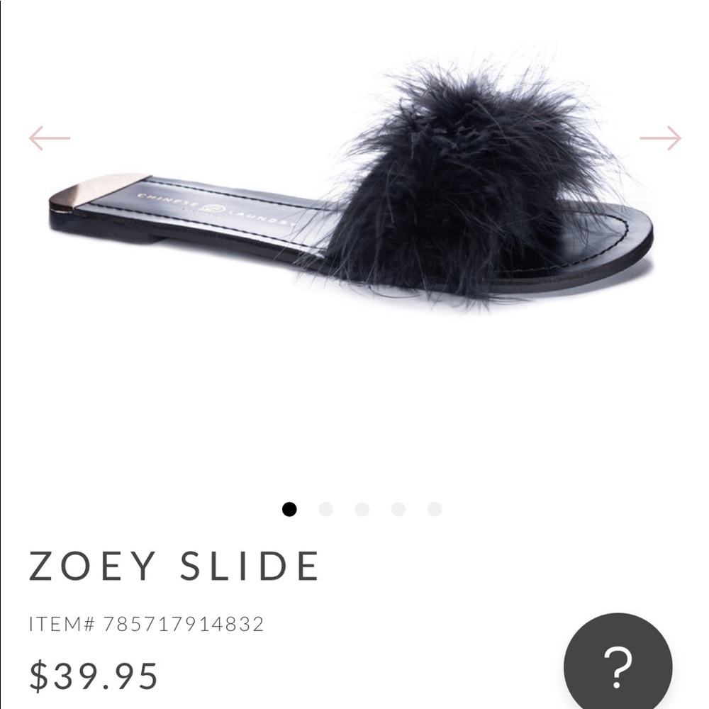 Chinese laundry feather sandal Zoey Slide